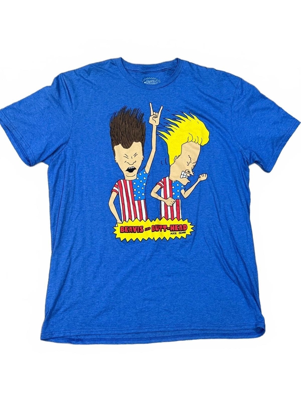 Beavis and Butt-Head Graphic T-Shirt XL Blue